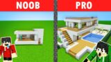 NOOB VS PRO: MODERN HOUSE BUILD CHALLENGE Part 5 | Minecraft OMOCITY (Tagalog)