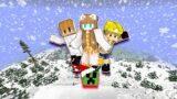 ONE BLOCK CHRISTMAS BLOCK in MINECRAFT with PVP!