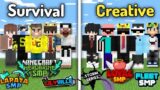 Survival SMP VS Creative SMP in Indian Minecraft community