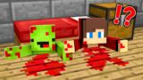 Who DRAGGED JJ and Mikey Under the Bed in Minecraft? (Maizen Mizen Mazien)