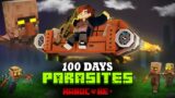 100 DAYS ON A ROCKET SOFA IN THE PARASITE APOCALYPSE IN MINECRAFT!
