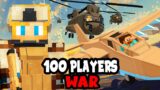 100 Players Simulate WAR in Minecraft…