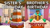 Brother VS Sister Portrayed by Minecraft #2