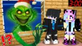 ESCAPE From Scary GRINCH.EXE At Night in Minecraft