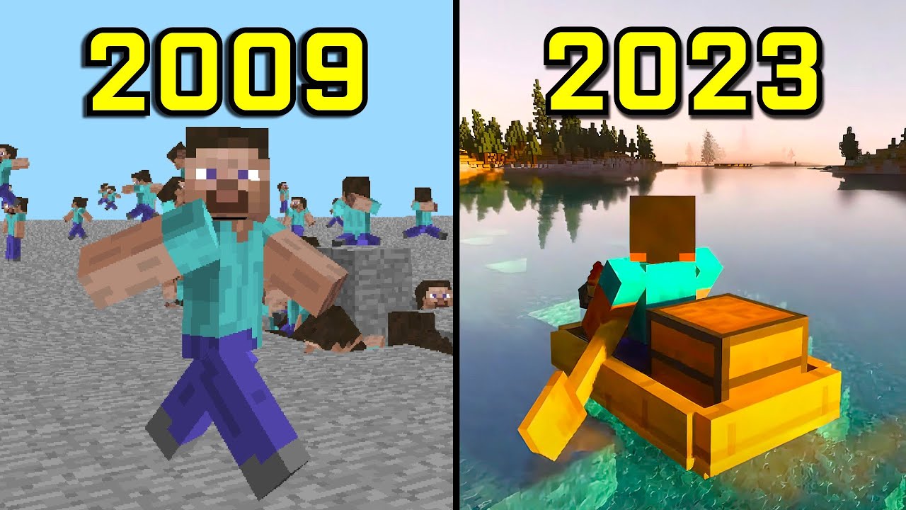 Evolution of Minecraft 2009-2023 - Minecraft videos