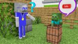 Full movie : Baby Zombie – The Baby Picks Up The Cans – Minecraft Animation
