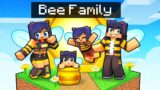 Having a BEE FAMILY in Minecraft!