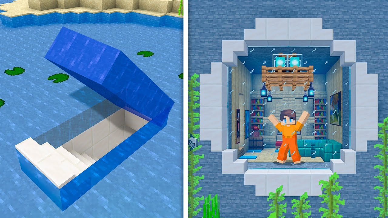 How To Build A Modern Underwater Secret Base in Minecraft - Minecraft ...