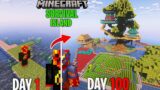 I Survived 100 Days on a SURVIVAL ISLAND in Minecraft…