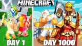 I Survived 1000 Days as GODS in HARDCORE Minecraft!