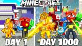 I Survived 1000 Days as THE LOST TITANS in HARDCORE Minecraft!