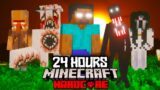I Survived 24 Hours in the SCARIEST MODPACK in Minecraft Hardcore!