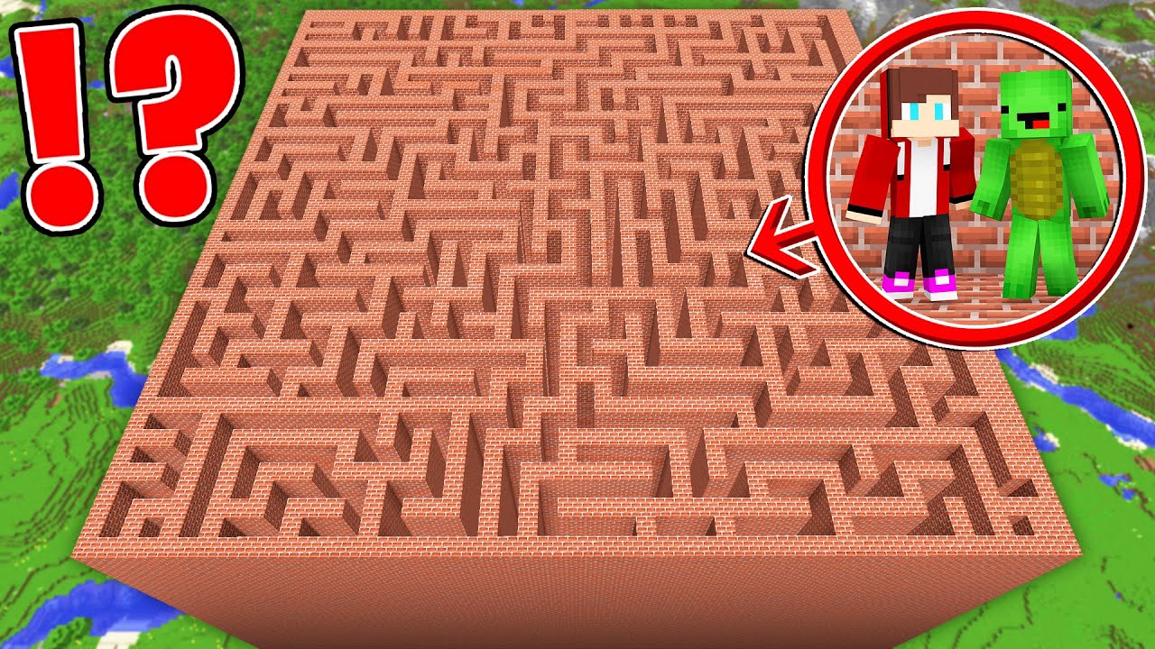 JJ and Mikey Found A TALLEST MAZE in Minecraft Maizen! - Minecraft videos