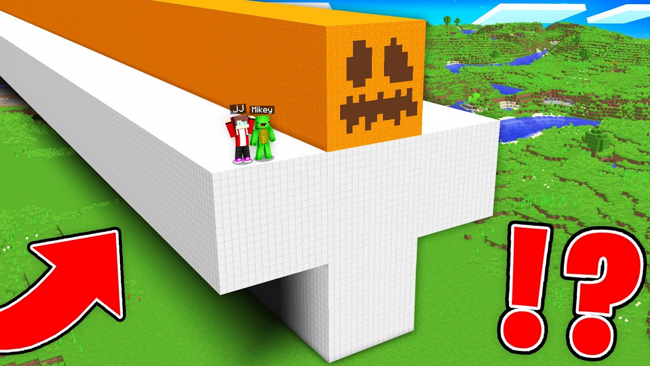 JJ and Mikey SPAWN SUPER The LONGEST IRON GOLEM of 1.000.000 BLOCKS in