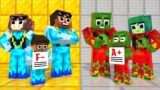 Monster School :  Zombie  x Squid Game Doll Love Family Story – Minecraft Animation