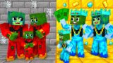 Monster School :  Zombie  x Squid Game Doll Rich and Poor Parents – Minecraft Animation