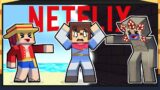 My Friends Trapped Me In NETFLIX In Minecraft!
