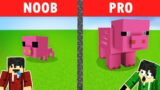 NOOB VS PRO: MALAKING BABOY HOUSE BUILD CHALLENGE | Minecraft  (Tagalog)