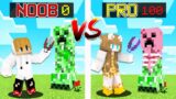NOOB VS PRO Shear More Mobs in Minecraft!!!