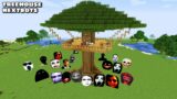 SURVIVAL TREE HOUSE WITH 100 NEXTBOTS in Minecraft – Gameplay – Coffin Meme