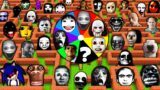 SURVIVAL in MAZE with WHEEL OF FORTUNE of 100 NEXTBOTS in MINECRAFT animation gameplay – coffin meme