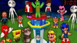 Scary MONSTERS vs Paw Patrol Security House in Minecraft Maizen JJ and Mikey SONIC MAN FROM WINDOW