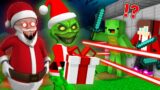 Scary SANTA.EXE and GRINCH.EXE vs Security House in Minecraft Maizen JJ and Mikey