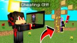 Using Security Cameras To Cheat In Hide And Seek in Minecraft
