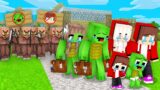 Villagers Kicked Mikey Family & JJ Family Out Of The Village in Minecraft (Maizen)