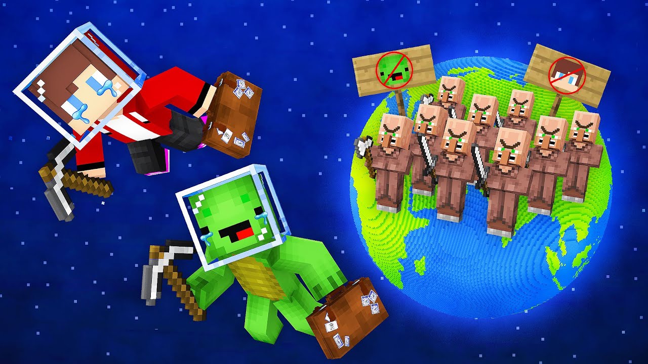 Why Did Villagers Kick Mikey And Jj Out Of The Planet In Minecraft Maizen Minecraft Videos