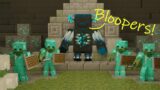 Zombie Army Vs Warden Bloopers (Minecraft Animation)