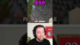 $0 vs $100 Minecraft!
