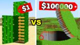 $1 vs $1.000.000 Base Secreta en Minecraft