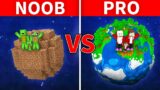 Mikey Family & JJ Family – NOOB vs PRO : Inside Planet House Build Challenge in Minecraft (Maizen)