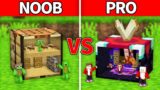 Mikey Family & JJ Family – NOOB vs PRO : Inside Block House Build Challenge in Minecraft (Maizen)