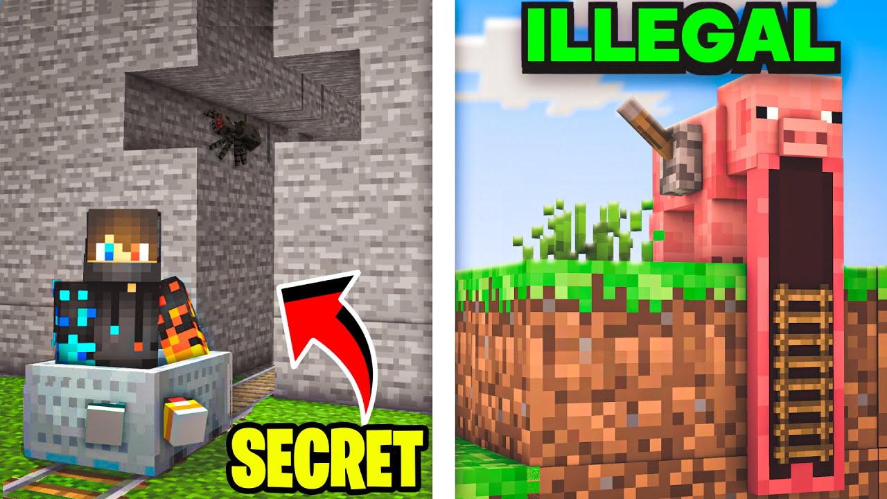 18 Most ILLEGAL Minecraft Builds Minecraft videos