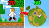 From 2D to 3D to 4D to 5D in Minecraft PE (Tagalog)