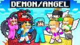 Having A ANGEL/DEMON FAMILY in Minecraft!