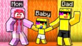 Having A ONE COLOR Family In Minecraft!