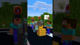 Herobrine and monster school play a fruit guessing game – minecraft animation