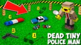 I BECAME a DETECTIVE to find THE KILLER OF THE TINY POLICE MAN in Minecraft ! DEAD POLICE!