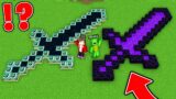 JJ and Mikey Found PORTALS inside GIANT SWORDS in Minecraft Maizen!