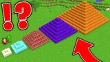 JJ and Mikey Found PYRAMID of ALL SIZES : Diamond, TNT, Portal, Lava in Minecraft Maizen!