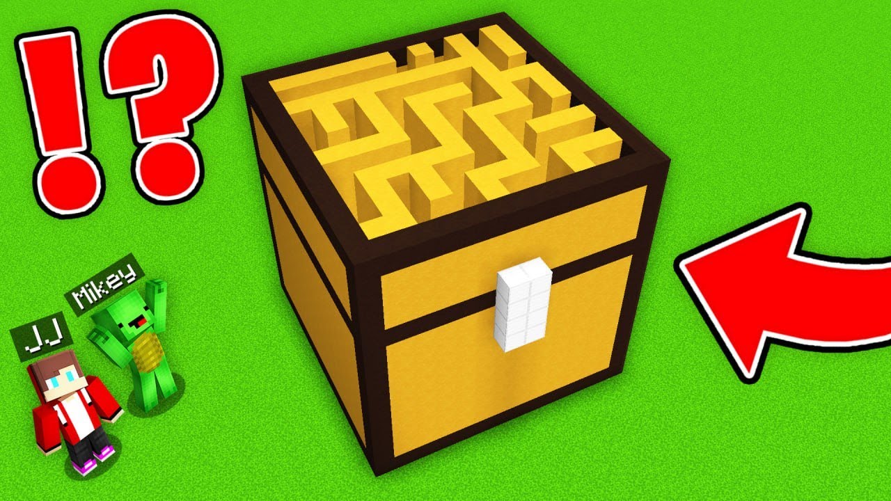 Jj And Mikey Found A Secret Maze Inside Chest In Minecraft Maizen