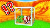 LAVA TSUNAMI vs. Mikey Family & JJ Family Doomsday GLASS Bunker – Minecraft (Maizen)