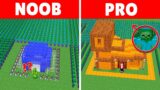 LAVA vs WATER SECURITY HOUSE WITH ZOMBIE DEFENSE: NOOB vs PRO in Minecraft – Maizen JJ and Mikey