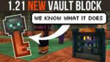 Minecraft 1.21 | Trial Key Use, The Trial Vault Block