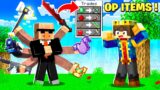 Minecraft But You Can TRADE With SUPER OP Villagers !!