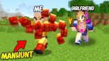 Minecraft Manhunt With My Girlfriend But, I Become a One Punch Man…
