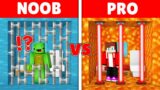 Minecraft NOOB vs PRO: LAVA vs WATER PRISON – Maizen JJ and Mikey BUILD CHALLENGE